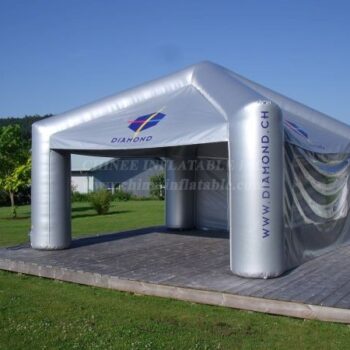 Tent1-4586 Quiosque insuflável prateado