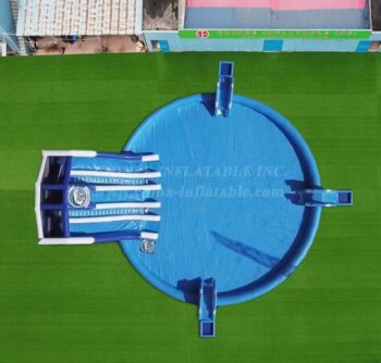 Pool2-805 Parc aquatique gonflable Triple