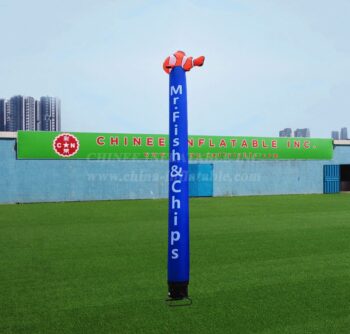 D2-184 راقصة هوائية كرتونية قابلة للنفخ من السمك الكرتوني