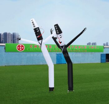 D2-182 Air Dancer Gonfiabile pubblicitario Impermanenza bianco e nero