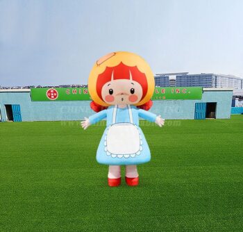 S4-641 Costume de fille mignonne gonflable