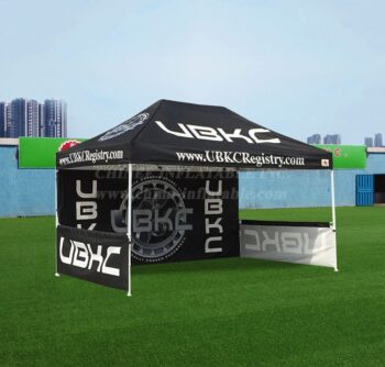 F1-54 Tenda pieghevole nera Tenda ombreggiante Gazebo