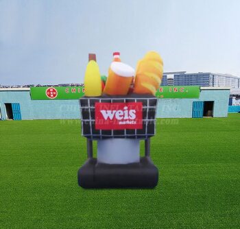 S4-731インフレータブルショッピングカートパン食品モデル