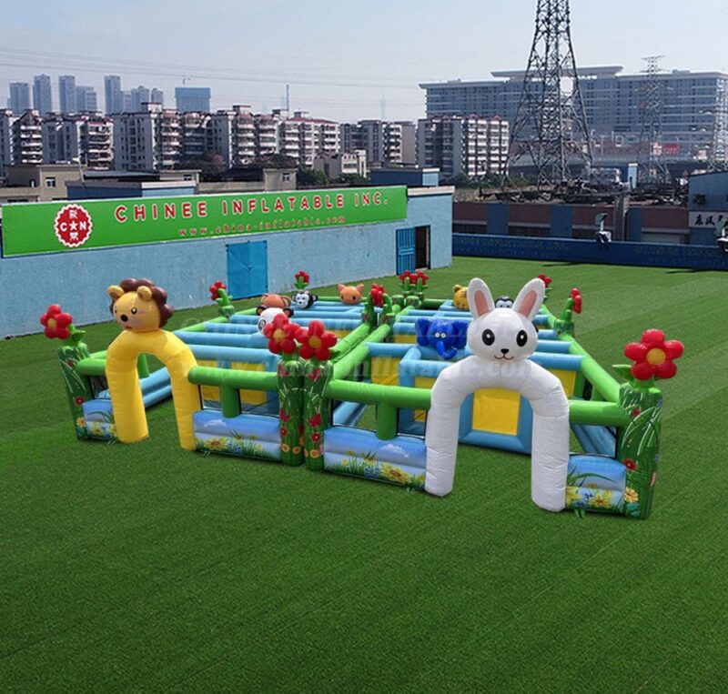 Túneles y laberintos hinchables