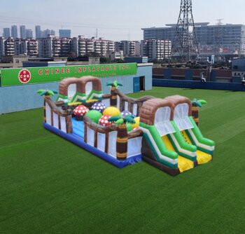 T11-4027 لعبة القفز التفاعلية القابلة للنفخ على شكل فطر T11-4027 لعبة القفز بالكرة الكبيرة القابلة للنفخ ذات طابع الفطر