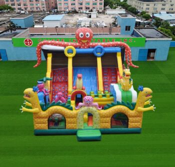 T6-1111 Insuflável mundo subaquático cidade feliz