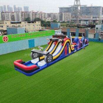 Course d'obstacles gonflable