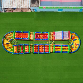 Corsa gonfiabile impegnativa