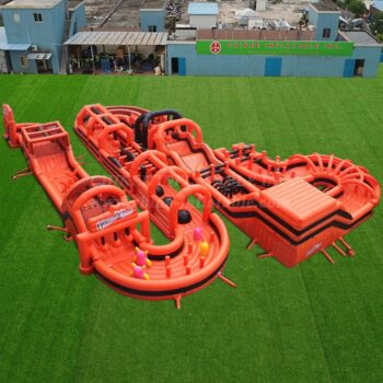 Course d'obstacles gonflable