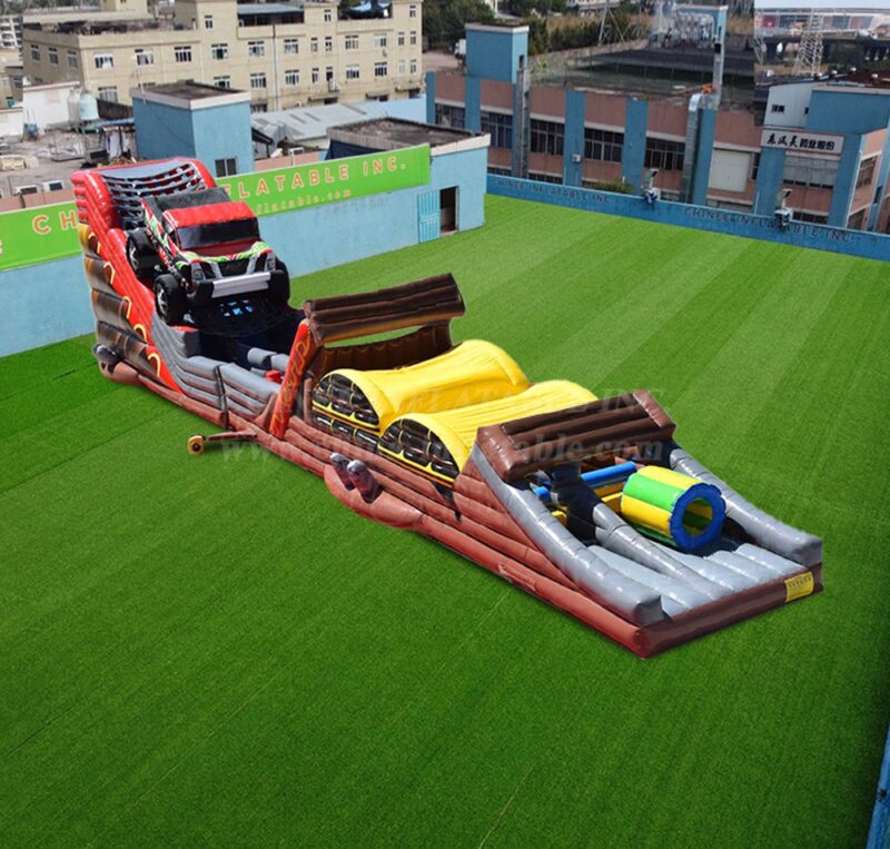 Corsa gonfiabile impegnativa