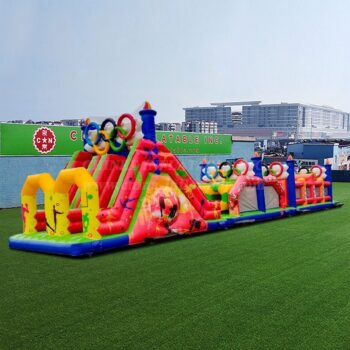 Corsa gonfiabile impegnativa