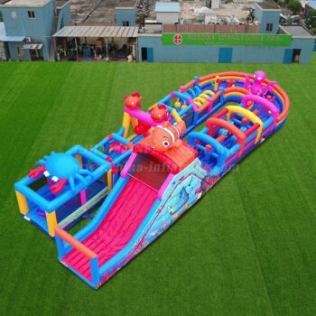 Course d'obstacles gonflable