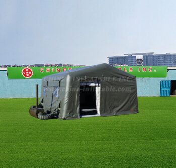 Tent1-4411 Tenda militar preta comercial
