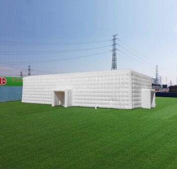 Tent1-4428 Tenda Cubo Insuflável Branca Gigante