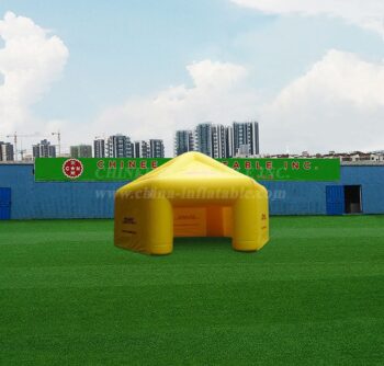 خيمة1-4429 خيمة نفخ صفراء قابلة للنفخ