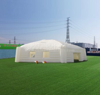 Tent1-4463 Huge White Hexagon Inflatable Yurt For Sport And Party Event