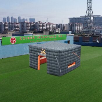 Tenda insuflável em forma de cubo