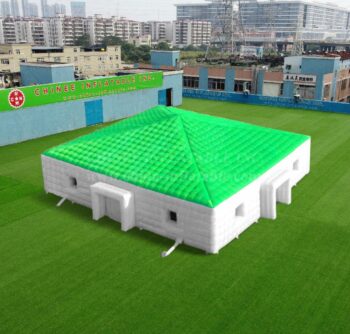 Tent1-4477 Green Inflatable Cube Tent