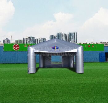 Tent1-4586 Quiosque insuflável prateado