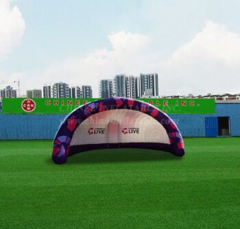 Carpa1-4612 Campaña de impresión personalizada Pabellón hinchable arqueado