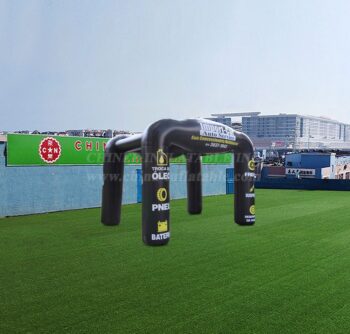 Tent1-4646 Custom Printed Black Advertising Inflatable Kiosk