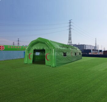 Tent1-4671 Grand atelier gonflable vert