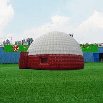 Tent1-4672 Red&Amp;White Dome Tents For Large-Scale Exhibitions