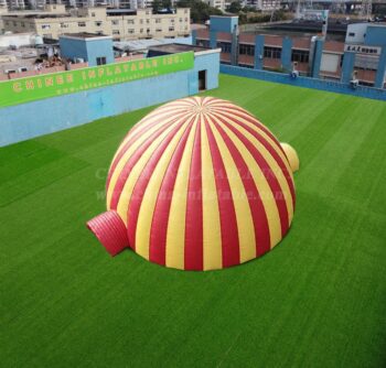 Tenda1-4682 Tenda grande em cúpula para festas com túnel